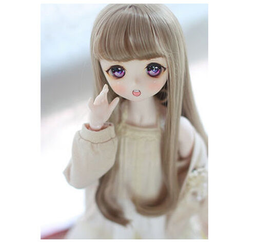 カスタムアイシードール　140 ロングウェービーヘアー カスタムドール用ウィッグ ロング カール 巻き髪 BJD 球体関節人形 1/3