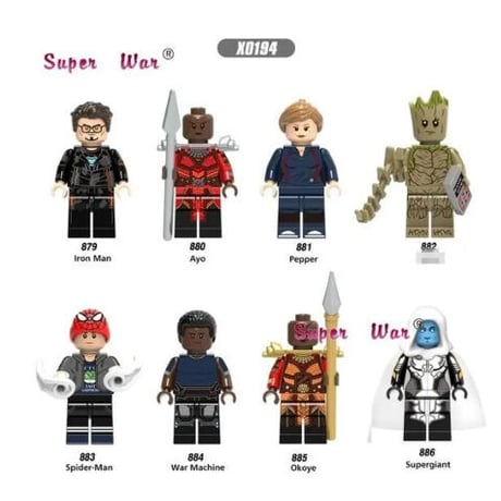 LEGO風 レゴ互換 アベンジャーズ 8体セット 10パターンから選択可能 アメコミ マーベル