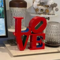 レゴ互換 LOVE オブジェ 新宿アイランドタワー ラブオブジェ ロバート・インディアナ モダンアート LEGO互換