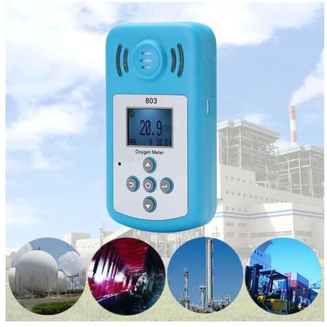 酸素計ポータブル Oxygen(O2) 濃度検出器 液晶ディスプレイ サウンド ライト アラーム