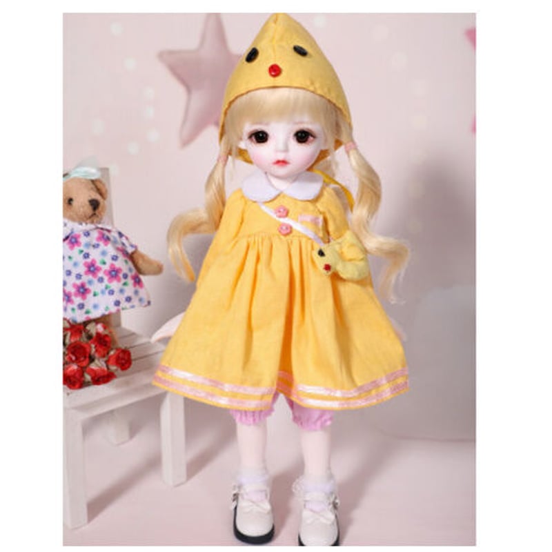 球体関節人形 BJD フルセット 1/6 ロリータ 女の子 本体＋眼球＋服＋靴