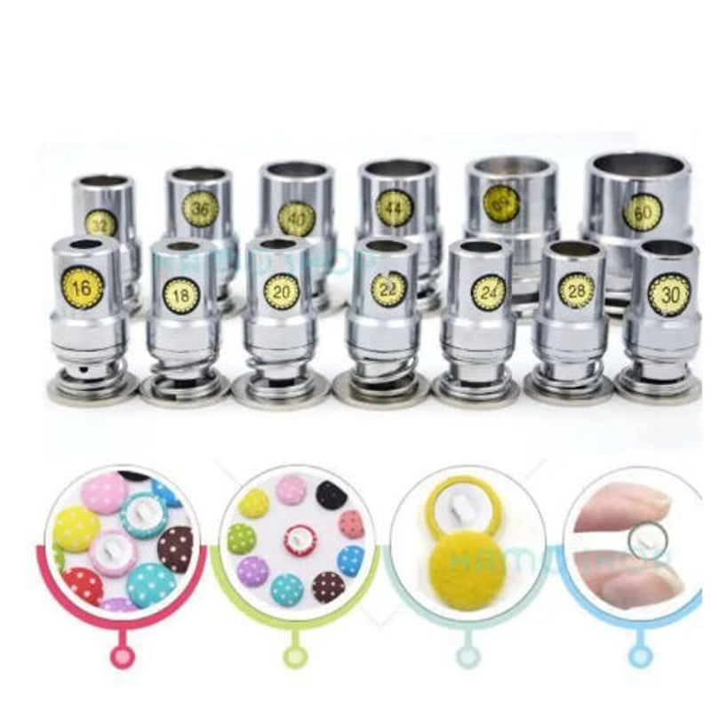 くるみボタン ハンドプレス機用 金型 サイズ 0.95～3.75㎝ 工具