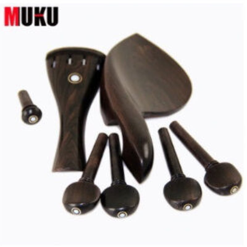 4/4 バイオリン ポリッシュ 黒檀 ペグ エンド ピン | World Planet Market