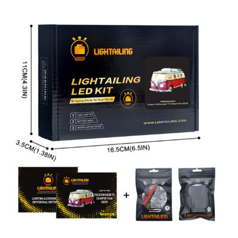 パコ レゴ 10220 フォルクスワーゲン T1 キャンパーヴァン 互換 LED