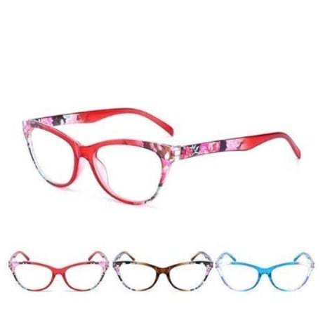 キャットアイ  フラワー プリント 老眼鏡  + 1.0- + 4.0 COO