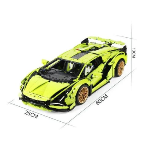 レゴ互換 テクニック ランボルギーニ シアン FKP37 デザイン 3696ピース スーパーカー スポーツカー レースカー 42115 ホビー LEGO互換品