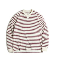 カレッジ スタイル ボーダー ロングスリーブ Tシャツ【2色展開】