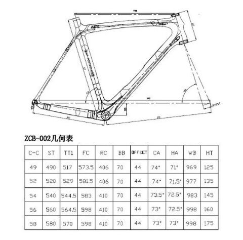TNi カーボン製 ロードバイクフレーム ブラック サイズXS 44 未使用品 TNi カーボン製 ロードバイクフレーム ブラック サイズXS 44 未