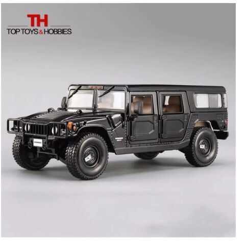 Maisto 1/18 ハマー H1 ブラック 1/18 ハマー H1 ジープ ダイキャストカー 黒 ブラック 人気 ミニカー