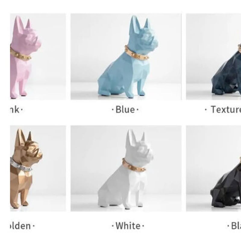 貯金箱 犬デザイン 6色展開 可愛い 置物 誕生日プレゼント