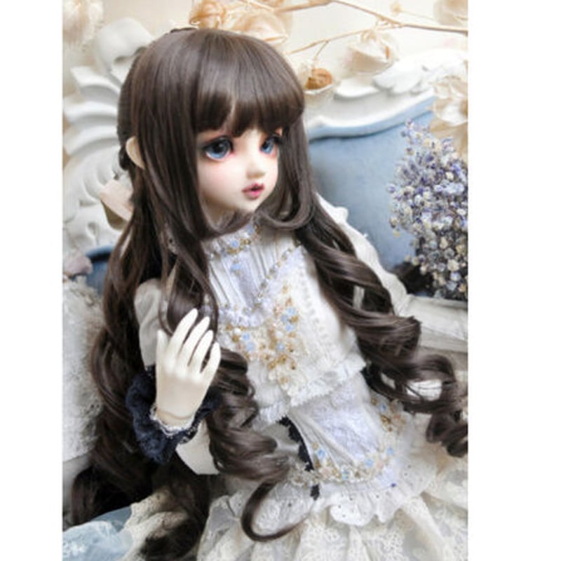 BJD ウィッグ 人形用 女性 ロング くるくる カーリーヘア 球体関節人形