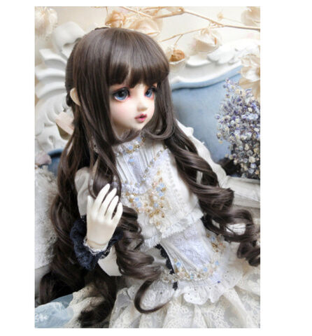 BJD ウィッグ 人形用 女性 ロング くるくる カーリーヘア 球体関節人形