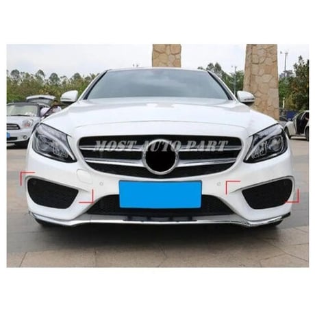 ベンツ Benz CLA C117 AMG フロント バンパー トリム ガーニッシュ 1セット シルバーカラー