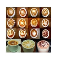 簡単 ファンシー コーヒーツール 16種類 カプチーノ コーヒー ラテ ホットチョコレート ホームカフェ