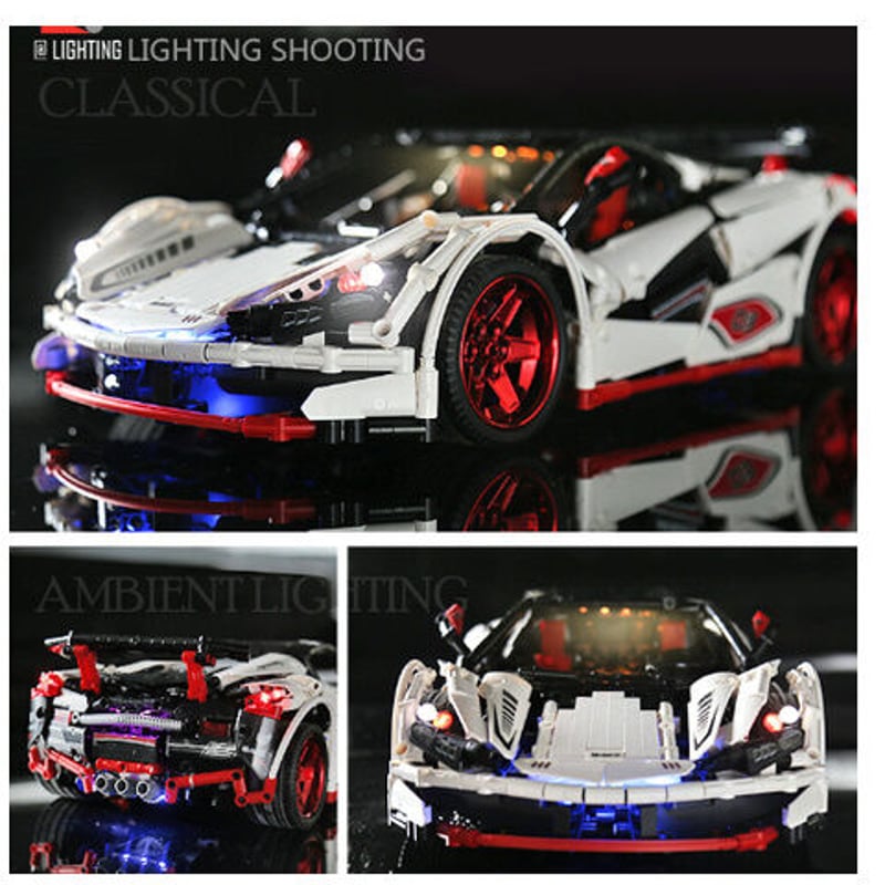 LEGO互換 レゴテクニック マクラーレン MP4-12 モーター＆ライト