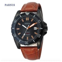 Parnis 自動巻 機械式腕時計 メンズ ダイバー 43mm 200m防水 日本ミヨタ製ムーブメント サファイアガラス