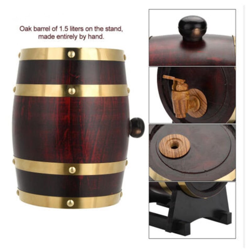ワイン樽 5L バレル オーク樽 貯蔵 熟成 保存 ビール 木製 ワイン樽 5L バレル オーク樽 貯蔵 熟成 保存 ビール 木製