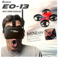 Eachine E013 ゴーグル付 Ver.] Micro FPV レーシング 5.8G 1000TVL 40CH カメラ RC クアッドコプター RTF ドローン
