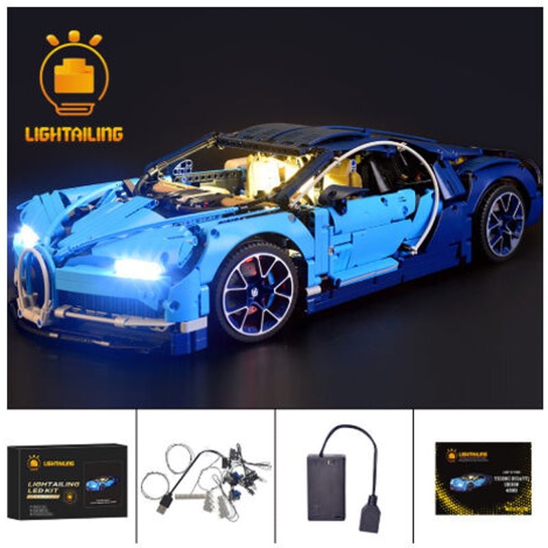 レゴ 42083 ブガッティ・シロン 互換 LEDライトキット バッテリー 
