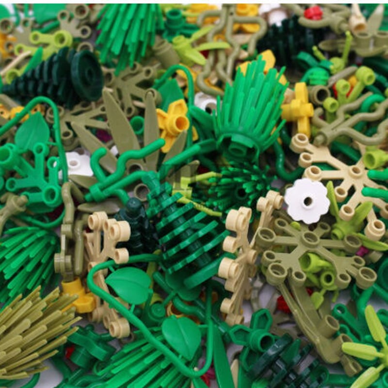 レゴ互換 植物 草 パーツ 100g 庭 ガーデン アクセサリー LEGO風