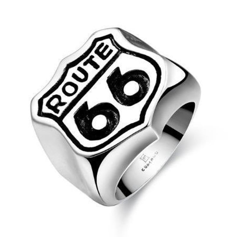 ルート66 リング モーター バイカー メンズ ジュエリー | World Planet