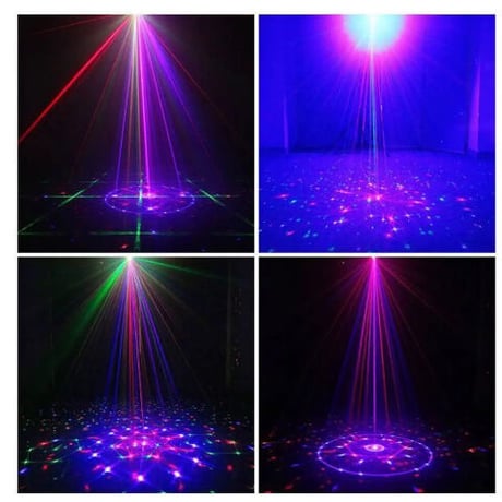 エイリアン RGBミニレーザープロジェクターライト 96パターン DJ ディスコ パーティー 舞台照明 LED 照明器具