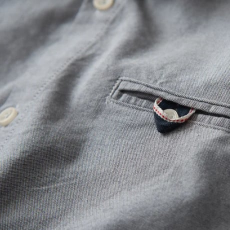 【4色展開】シンプル エルボーパッチ パッチワーク 肘当て オックスフォード コットン 長袖シャツ ビジネス カジュアル