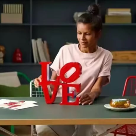 レゴ互換 LOVE オブジェ 新宿アイランドタワー ラブオブジェ ロバート・インディアナ モダンアート LEGO互換
