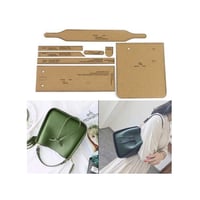 レザークラフト クラフト紙 テンプレート ハンドメイド ショルダーバッグ diy 自作 パターン