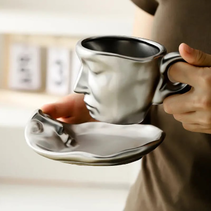 3色展開】 北欧風 コーヒーカップ 人型デザイン セラミック モダン