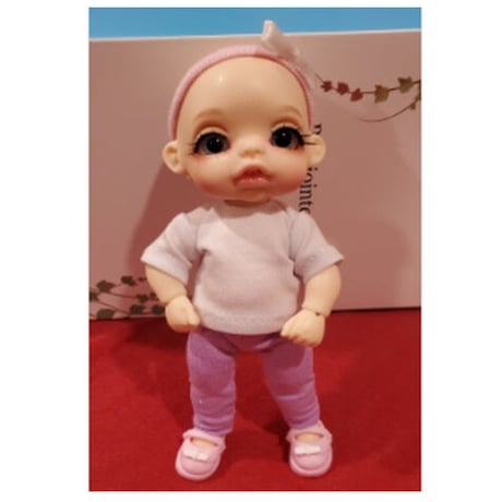 球体関節人形 赤ちゃん 1/8 本体＋眼球＋メイクアップ済み BJD カスタムドール Baby ベイビー かわいい 子供 眠たそうな表情が魅力的 癒し 選べる3色