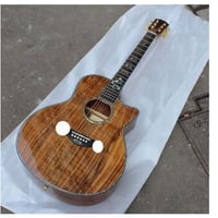 高級 木製 アコースティックエレキギター バンド 音楽 ミュージック