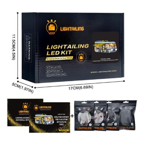 レゴ 31052 キャンピングカー 互換 [LEDライトキット+バッテリーボックス] ライトアップセット