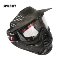 SPUNKY サバゲー ミリタリー ペイントボールマスク フルフェイスマスク エアガン フェイスガード ミリタリー ゴーグル 二層防曇 2色展開