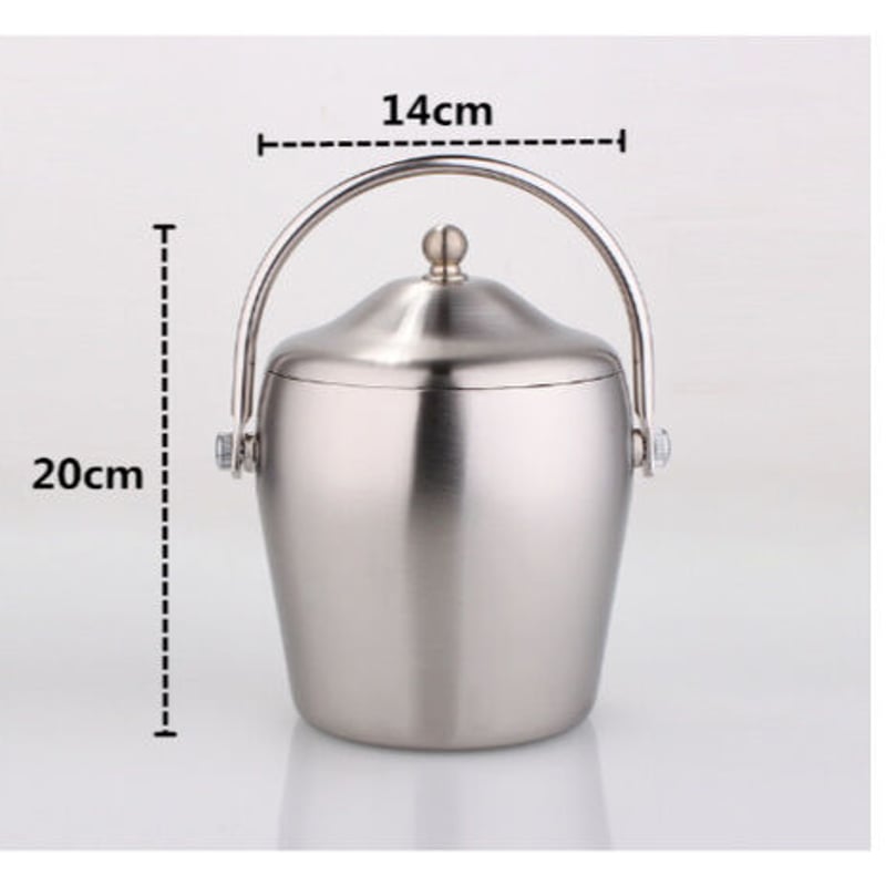 アイスペール おしゃれ 溶けない 結露しない 二重 ステンレス BAR 業務