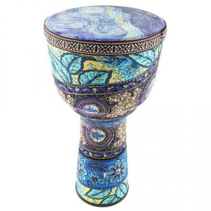 ブルー アフリカ 民族楽器 ジャンベ | World Planet Market