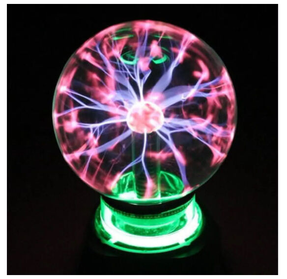 プラズマボール サンダーボール タッチセンシティブランプ 放電球 科学