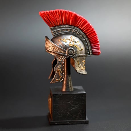 【オブジェ】古代ローマ 兜 ガレア ローマ兵 剣闘士 グラディエーター インペリアル・ガリック インペリアル型 樹脂彫像 部屋装飾品 お洒落 北欧 インテリア 置物 モダンアート