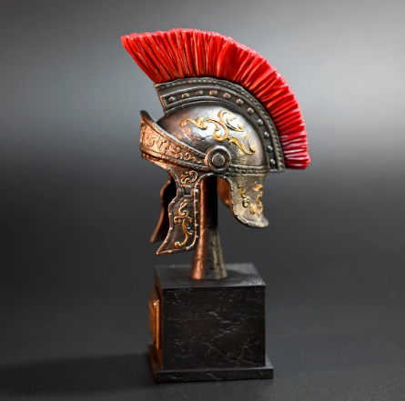 オブジェ】古代ローマ 兜 ガレア ローマ兵 剣闘士 グラディエーター