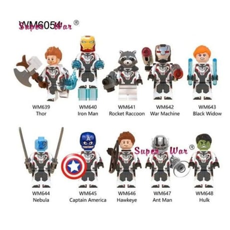 LEGO風 レゴ互換 アベンジャーズ 8体セット 15パターンから選択可能 アメコミ マーベル