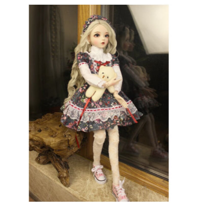 花柄の可愛い衣装】 BJD フルセット 1/3 美少女 60cm 球体関節人形
