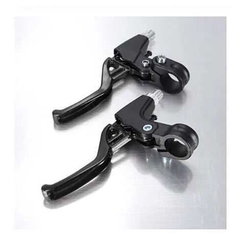 自転車用ブレーキレバー 左右１ペア サイズ 14.5×9 ブルー レッド ブラック シルバー シングルスピード ピストバイク BMX