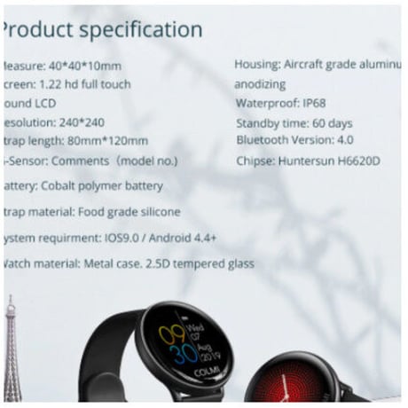COLMI スマートウォッチ 血圧 IP68 防水 iphone android 対応 ランニング サイクリング エクササイズ スマートブレスレット 防塵 歩数計 万歩計 活動量計 心拍数