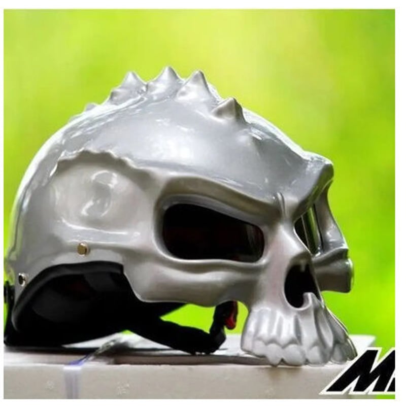 ドクロ スカル スタイル ヘルメット 半ヘル スノボ スノーボード