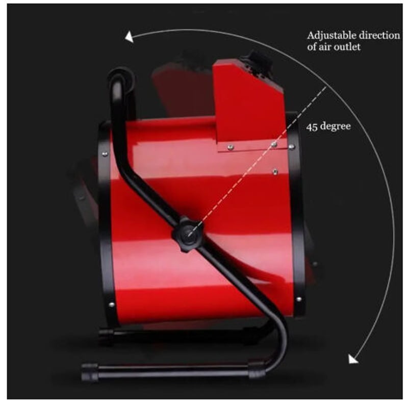 ハイパワー 家庭用 サーモスタット 産業ヒーター 温風送風 ファン