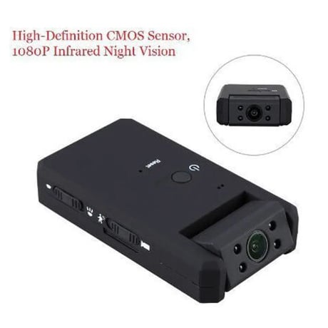 ボブロフMD90ミニDVカメラ 黒 1080P 赤外線 ナイトビジョン ミニビデオカメラ 180度回転モーション検知機能 防犯