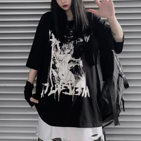 プリント 半袖 Tシャツ【二色展開】