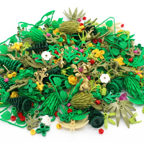 レゴ互換 植物 草 パーツ 100g 庭 ガーデン アクセサリー LEGO風 ブロックセット 知育玩具
