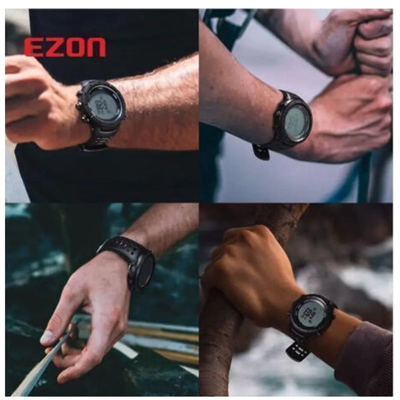 EZON マルチ 多機能 腕時計 メンズ スポーツ デジタル 高度計
