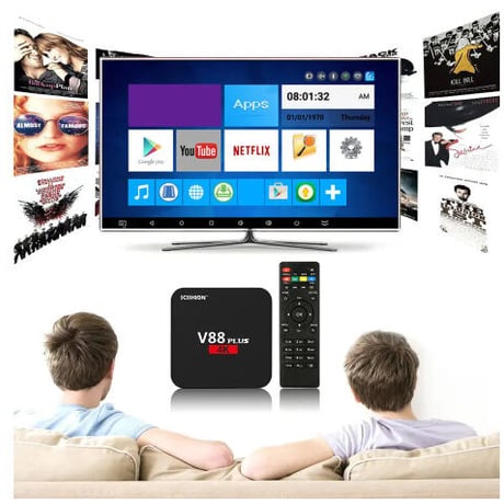 V88プラススマートアンドロイド6.0 TVボックスKODI 16.1 RK3229 2G / 8G クアッドコアUHD 4KミニPC WiFi H.265 メディアプレーヤー android